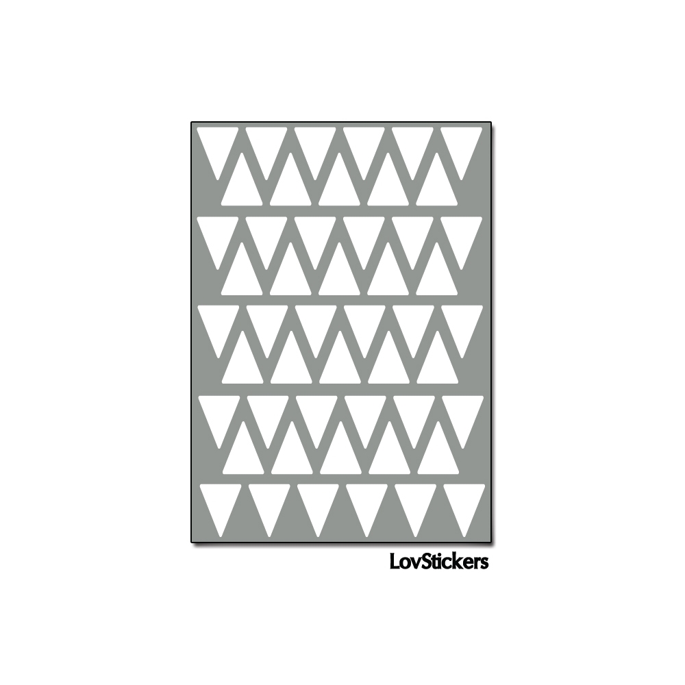 400 Triangles 1 cm - Modèle No2 - Gommette Triangle Deco Repositionnable en Vinyle