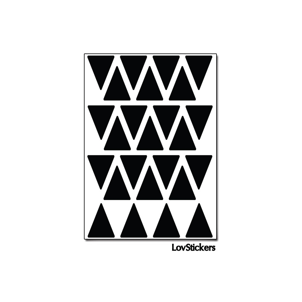 200 Triangles 1,5 cm - Modèle No2 - Gommette Triangle Deco Repositionnable en Vinyle 200 Triangles 1,5 cm - Modèle No2 - Gommette Triangle Deco Repositionnable en Vinyle