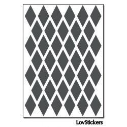 312 Stickers Losange 2 cm - Décoration Gommette Loisirs - Vinyle Repositionnable