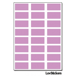 192 Stickers Rectangle 1 cm - Décoration Gommette Loisirs - Vinyle Repositionnable