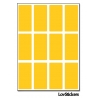 96 Stickers Rectangle 1,5 cm - Décoration Gommette Loisirs - Vinyle Repositionnable