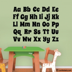 Autocollant alphabet pour enfant