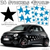 26 Stickers Etoiles Mixte - No1 - Deco auto voiture étoiles