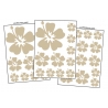 36 Stickers Hibiscus - Deco auto voiture