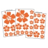 36 Stickers Hibiscus - Deco auto voiture