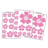 36 Stickers Hibiscus - Deco auto voiture