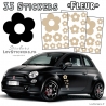 33 Stickers Fleur  - Deco auto voiture