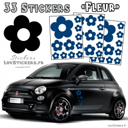 33 Stickers Fleur  - Deco auto voiture