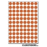 704 Ronds 0,8cm - Gommette Deco - Repositionnable - Vinyle