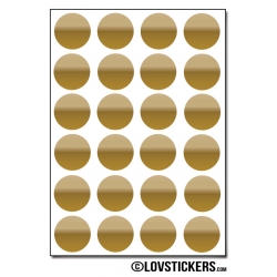 192 Stickers Ronds 1,5cm - Décoration Gommette Loisirs - Vinyle Repositionnable