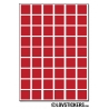 432 Carrés 1cm - Gommette Deco - Repositionnable - Vinyle