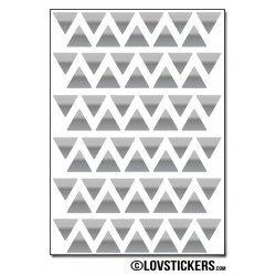 528 Triangles 1cm - Gommette Triangle Deco Repositionnable en Vinyle