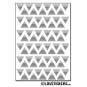 528 Triangles 1cm - Gommette Triangle Deco Repositionnable en Vinyle