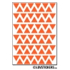 528 Triangles 1cm - Gommette Triangle Deco Repositionnable en Vinyle