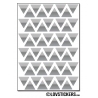 432 Triangles 1,2cm - Gommette Triangle Deco Repositionnable en Vinyle