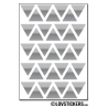 280 Triangles 1,5cm - Gommette Triangle Deco Repositionnable en Vinyle