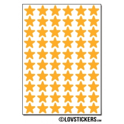480 Etoiles 1cm - Gommette Deco Repositionnable en Vinyle