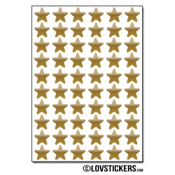 480 Etoiles 1cm - Gommette Deco Repositionnable en Vinyle