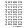 560 Stickers Coeur 0,8cm - Décoration Gommette Loisirs - Vinyle Repositionnable