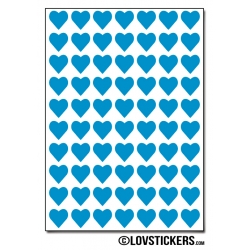 560 Stickers Coeur 0,8cm - Décoration Gommette Loisirs - Vinyle Repositionnable