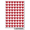 560 Stickers Coeur 0,8cm - Décoration Gommette Loisirs - Vinyle Repositionnable