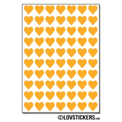 560 Stickers Coeur 0,8cm - Décoration Gommette Loisirs - Vinyle Repositionnable