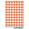 560 Stickers Coeur 0,8cm - Décoration Gommette Loisirs - Vinyle Repositionnable