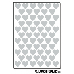 488 Stickers Coeur 1cm - Décoration Gommette Loisirs - Vinyle Repositionnable