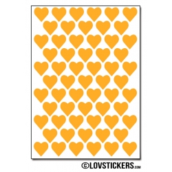 488 Stickers Coeur 1cm - Décoration Gommette Loisirs - Vinyle Repositionnable