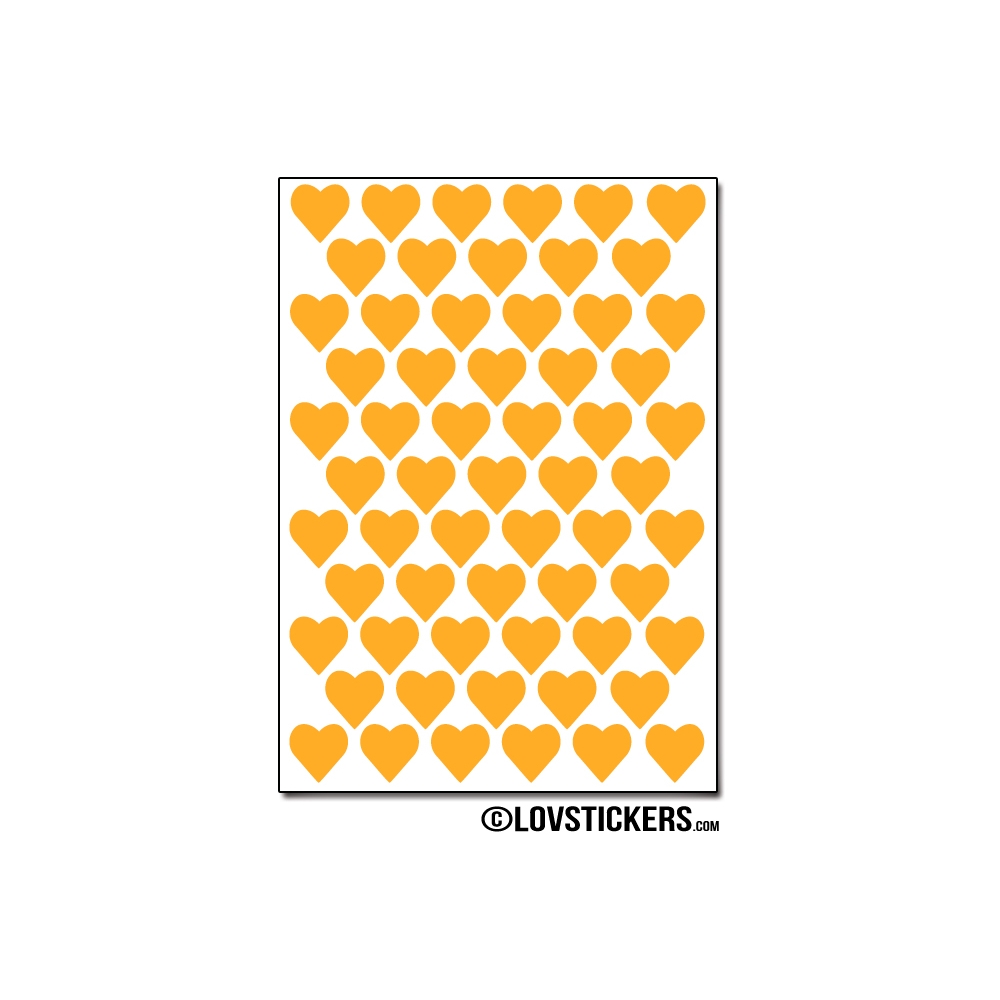 488 Stickers Coeur 1cm - Décoration Gommette Loisirs - Vinyle Repositionnable