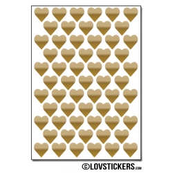 488 Stickers Coeur 1cm - Décoration Gommette Loisirs - Vinyle Repositionnable