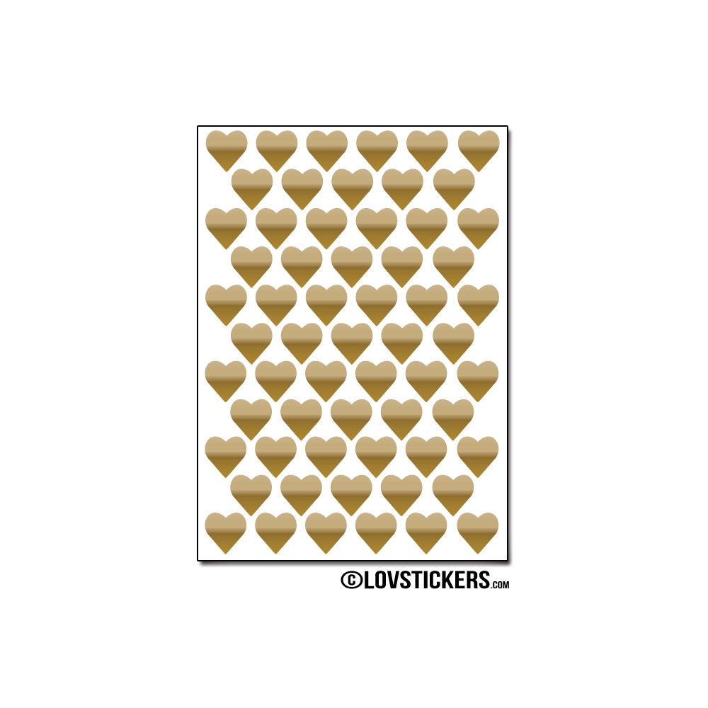 488 Stickers Coeur 1cm - Décoration Gommette Loisirs - Vinyle Repositionnable