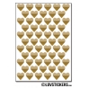 488 Stickers Coeur 1cm - Décoration Gommette Loisirs - Vinyle Repositionnable