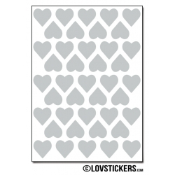 328 Stickers Coeur 1,2cm - Décoration Gommette Loisirs - Vinyle Repositionnable