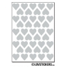 328 Stickers Coeur 1,2cm - Décoration Gommette Loisirs - Vinyle Repositionnable
