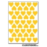 328 Stickers Coeur 1,2cm - Décoration Gommette Loisirs - Vinyle Repositionnable