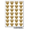 224 Stickers Coeur 1,5cm - Décoration Gommette Loisirs - Vinyle Repositionnable