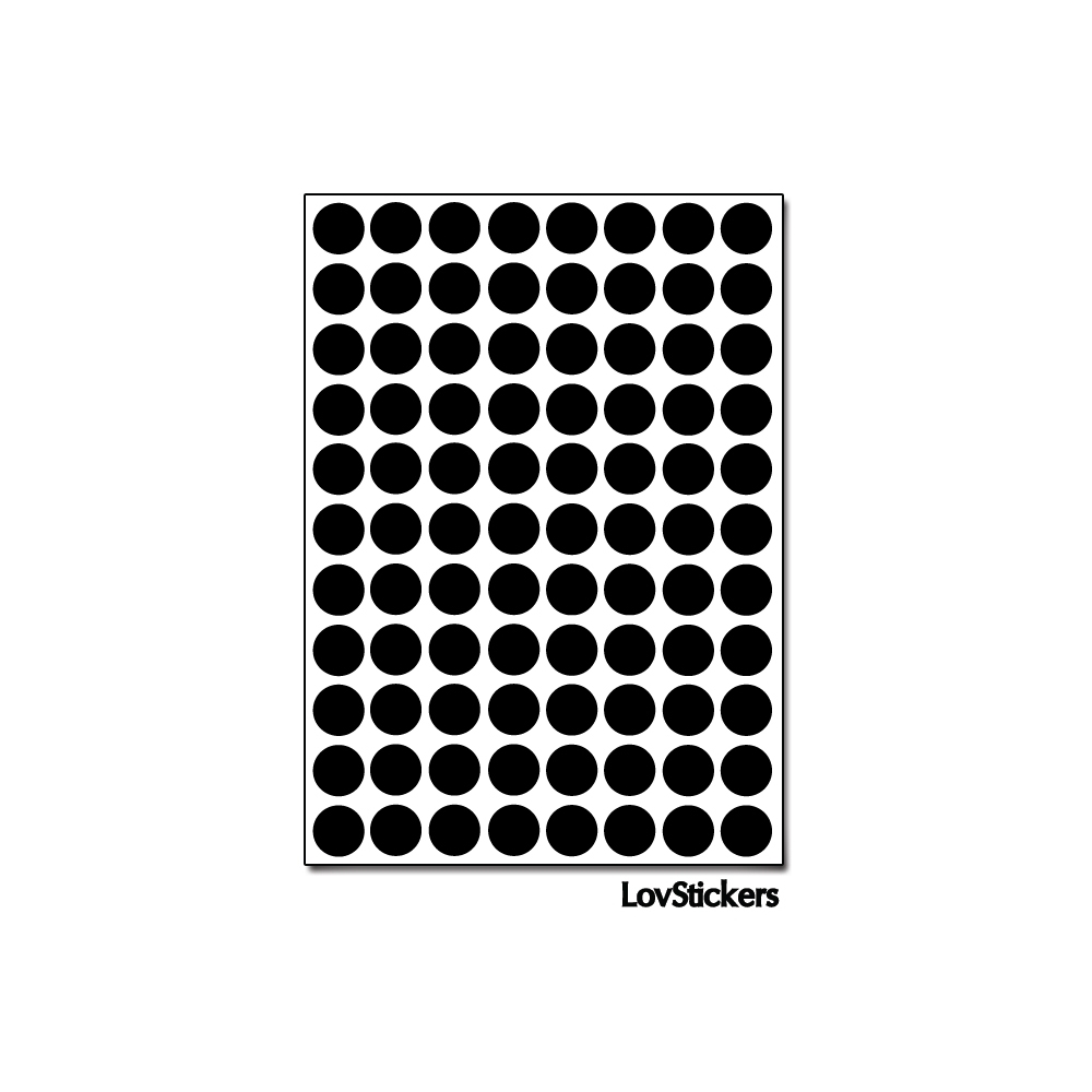 704 Ronds 0,8cm - Gommette Deco - Repositionnable - Vinyle 704 Ronds 0,8cm - Gommette Deco - Repositionnable - Vinyle