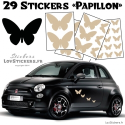 29 Stickers Papillons Mixte - Deco auto voiture papillons