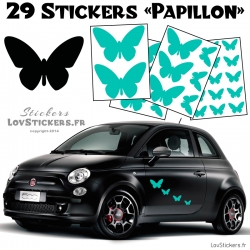 29 Stickers Papillons Mixte - Deco auto voiture papillons