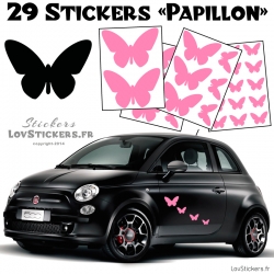 29 Stickers Papillons Mixte - Deco auto voiture papillons