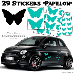 29 Stickers Papillons Mixte - Deco auto voiture papillons