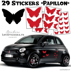 29 Stickers Papillons Mixte - Deco auto voiture papillons