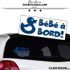 Sticker Bébé à Bord Canard! - Securité enfant voiture