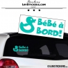 Sticker Bébé à Bord Canard! - Securité enfant voiture