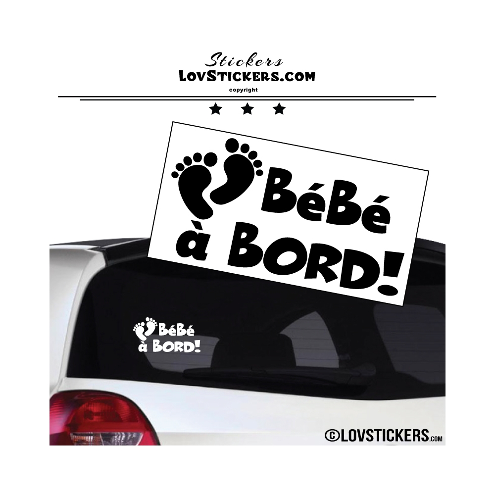 Stickers bébé à bord coucou | Optimistick