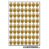 512 Stickers Ovale 1,2cm - Décoration Gommette Loisirs - Vinyle Repositionnable