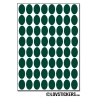 512 Stickers Ovale 1,2cm - Décoration Gommette Loisirs - Vinyle Repositionnable