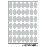 336 Stickers Ovale 1,5cm - Décoration Gommette Loisirs - Vinyle Repositionnable