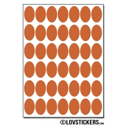 336 Stickers Ovale 1,5cm - Décoration Gommette Loisirs - Vinyle Repositionnable